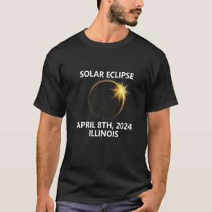 Illinois 2024 Solar Eclipse Benton Carbondale Evan T-Shirt