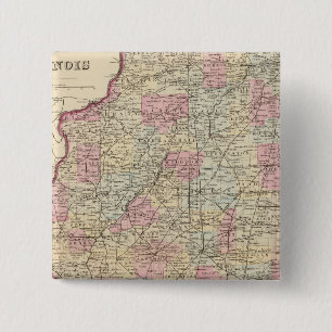 Illinois 8 15 cm square badge