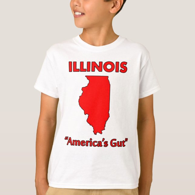 Illinois - America's Gut T-Shirt (Front)