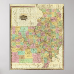 Illinois And Missouri Poster