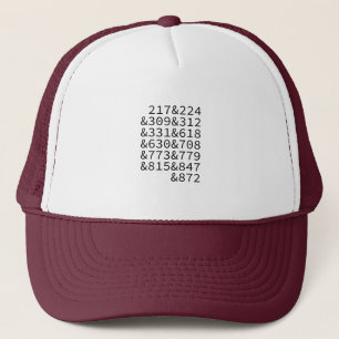Illinois Area Codes Trucker Hat