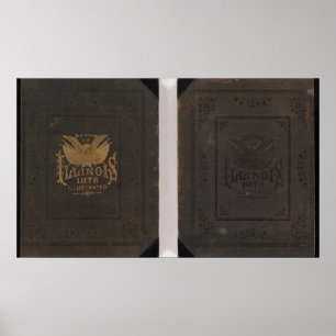 Illinois, atlas of the State Poster