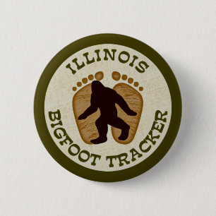 Illinois Bigfoot Tracker 6 Cm Round Badge