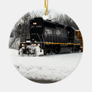 Illinois Central 6204 Ceramic Ornament