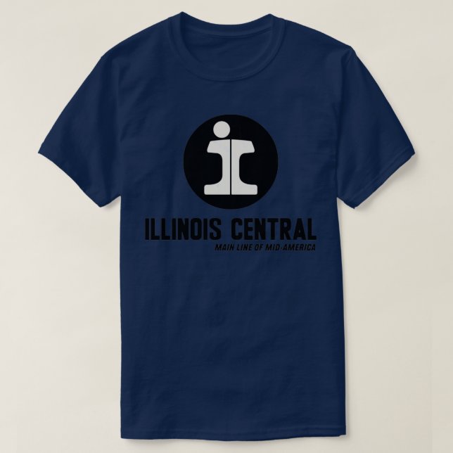 Illinois Central Railroad The Mainline of MidAmeri T-Shirt (Design Front)