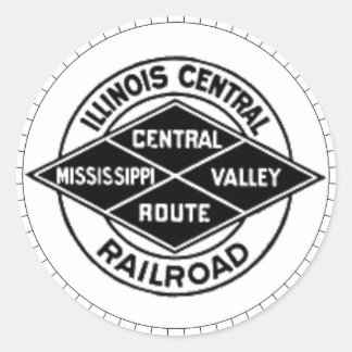 Illinois Central Railroad Vintage Logo Stickers