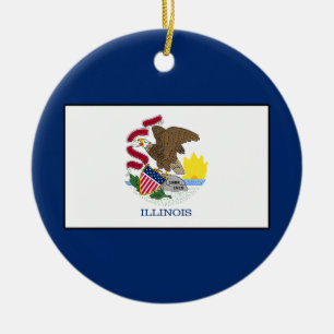 Illinois Ceramic Ornament