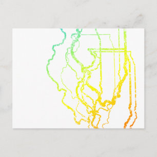 illinois chill blur postcard