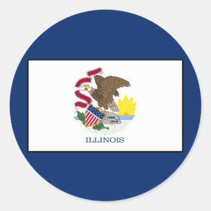 Illinois Classic Round Sticker