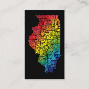 illinois colour counties business card