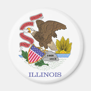 Illinois Flag Magnet
