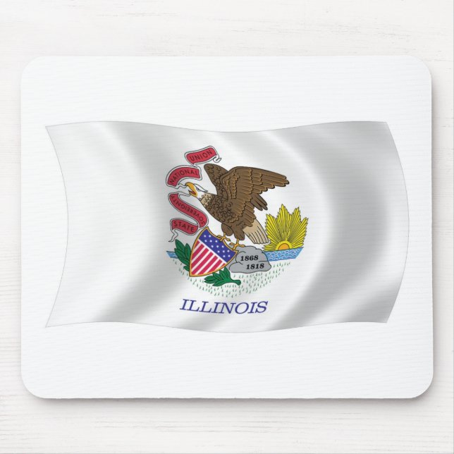 Illinois Flag Mousepad (Front)