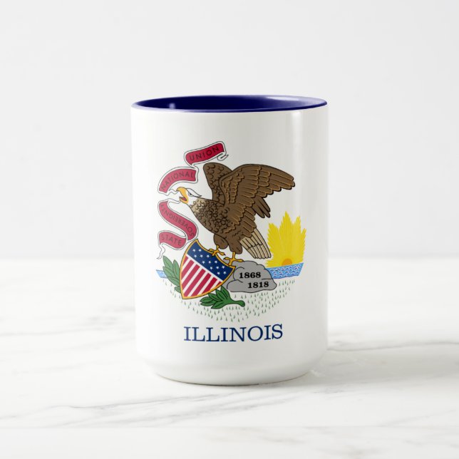Illinois flag mug (Center)