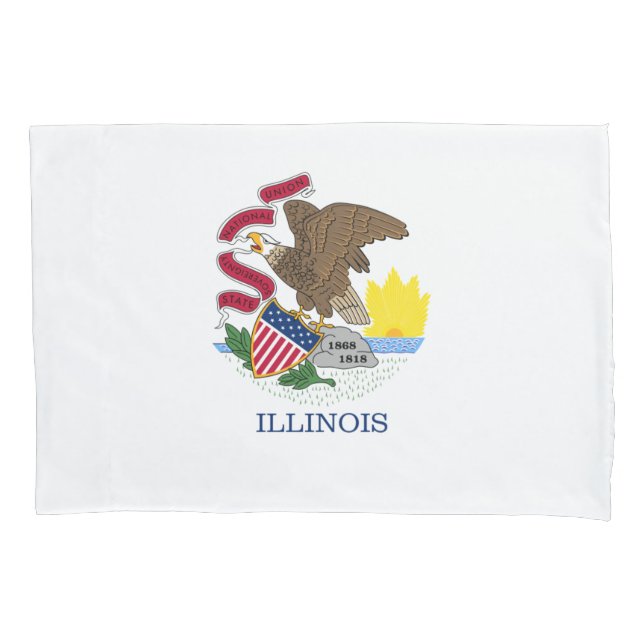 Illinois flag pillowcase (Front)