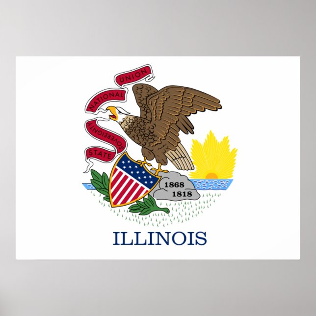 Illinois flag poster (Front)