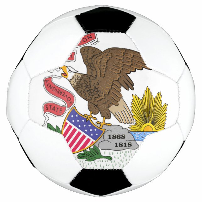 Illinois Flag Soccer Ball (Front)