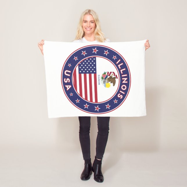 Illinois Fleece Blanket (In Situ)