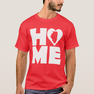 Illinois Home Heart State Tees T-Shirt