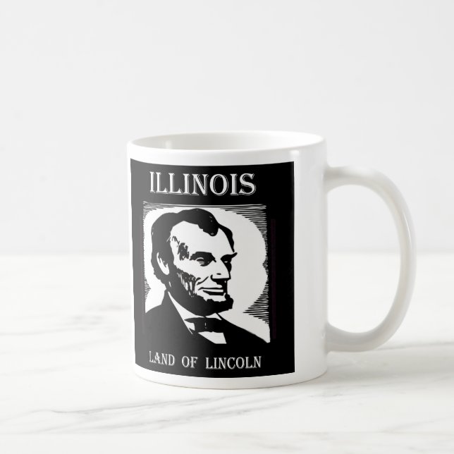 Illinois Land of Lincoln Coffee Mug (Right)