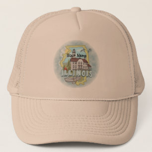 Illinois Lighthouse Trucker Hat