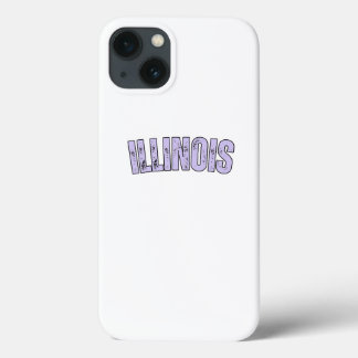 Illinois line purple  iPhone 13 case