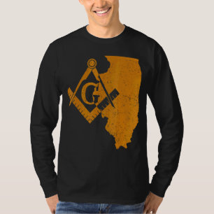 Illinois Masons Grand Lodge Af&am Freemason Father T-Shirt