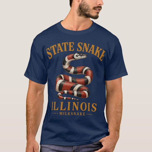 Illinois Milk Snake State Pride T-Shirt (Front)