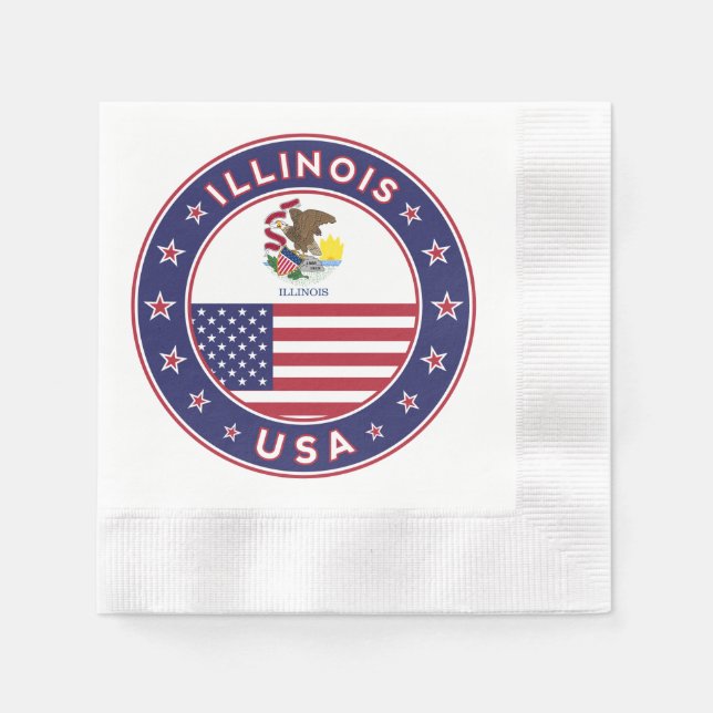 Illinois Napkin (Front)
