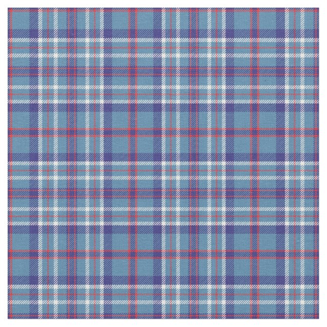 Illinois official state tartan fabric (Close Up)