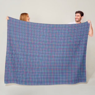 Illinois official state tartan fleece blanket