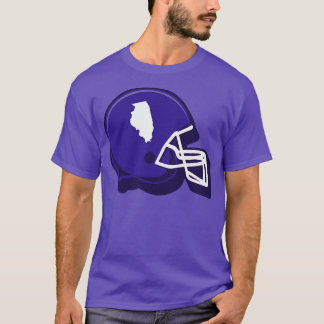 Illinois Outline  Helmet T-Shirt