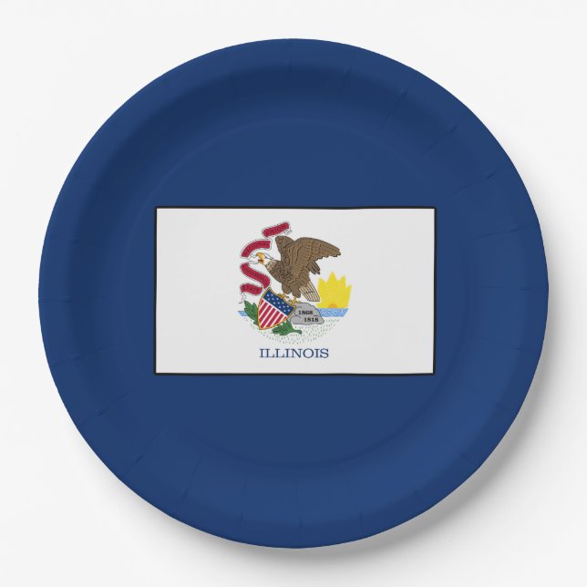 Illinois Paper Plate (Front)