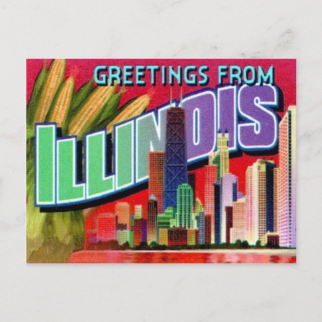 Illinois Postcard (Front)