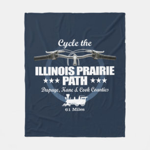 Illinois Prairie Path (H2) Fleece Blanket