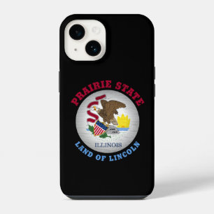 ILLINOIS PRAIRIE STATE FLAG iPhone 14 CASE