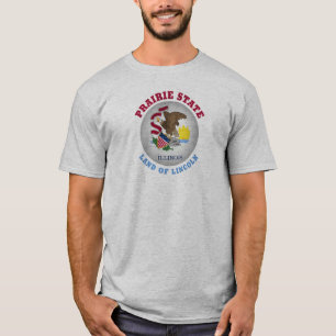 ILLINOIS PRAIRIE STATE FLAG T-Shirt