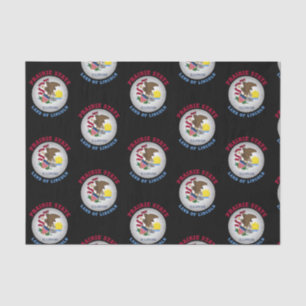 ILLINOIS PRAIRIE STATE FLAG TISSUE PAPER