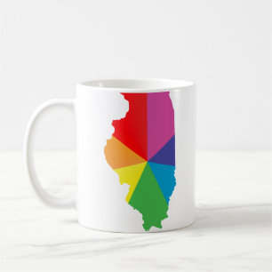 illinois pride. angled. coffee mug