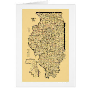 Illinois Railroad Map 1897