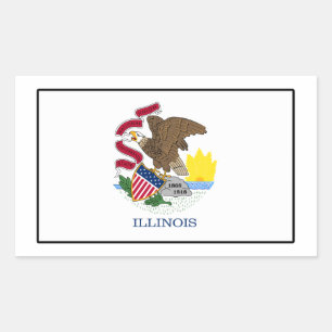 Illinois Rectangular Sticker
