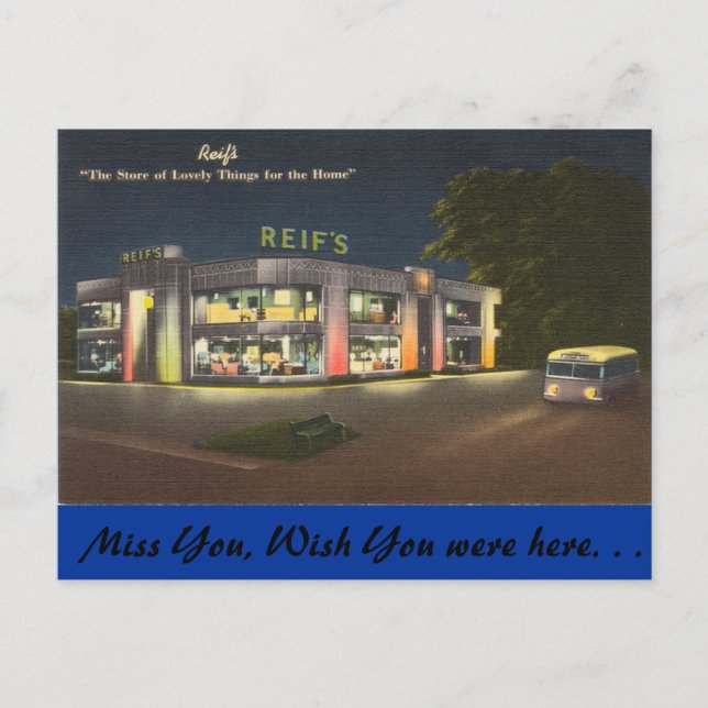 Illinois, Reif's Home Store Postcard (Front)