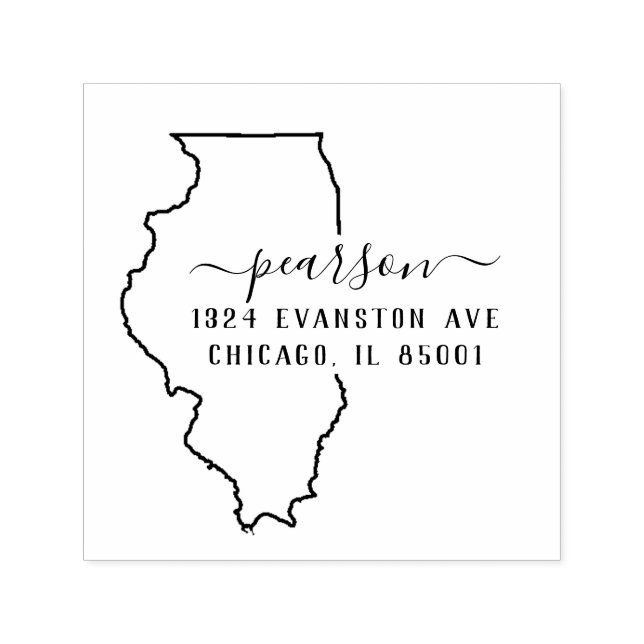 Illinois Return Address Stamp Self-Inking (Design)
