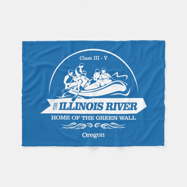 Illinois River (rafting 2) Fleece Blanket (Front (Horizontal))