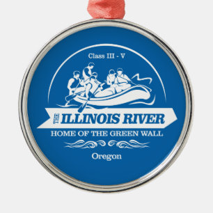 Illinois River (rafting 2) Metal Ornament