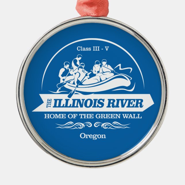 Illinois River (rafting 2) Metal Ornament (Front)