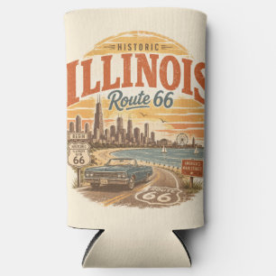 Illinois Route 66 Lakefront Chill Time Seltzer Can Cooler