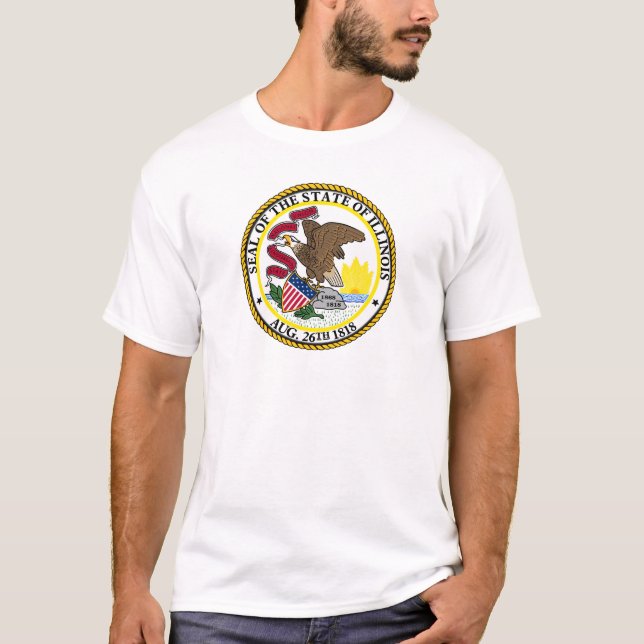 Illinois seal, American state seal T-Shirt (Front)