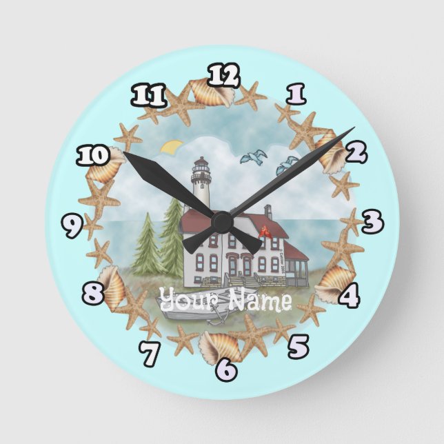 Illinois Shells Lighthouse clock (Front)