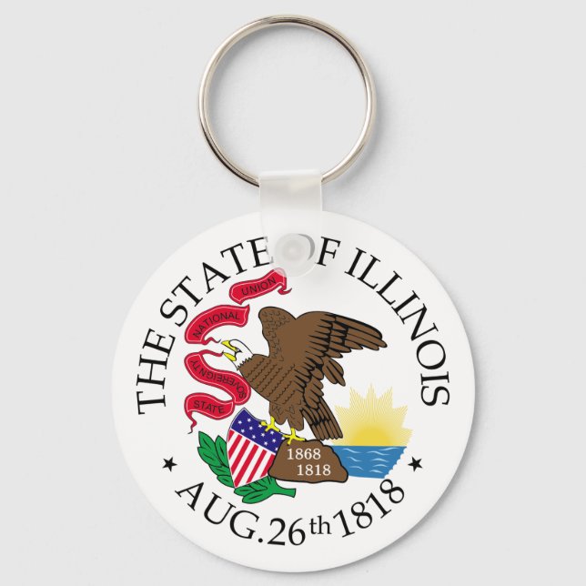 Illinois sign key ring (Front)