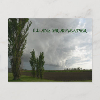 ILLINOIS SPRING WEATHER POSTCARD